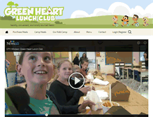 Tablet Screenshot of greenheartlunchclub.com